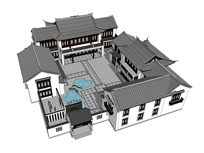 新中式四合院