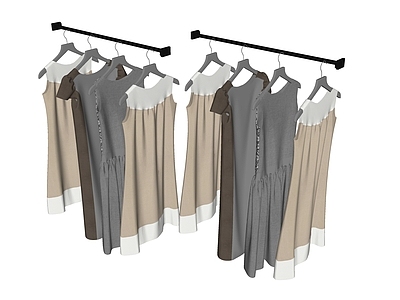 服装 衣服衣架 裙子 连衣裙 女装