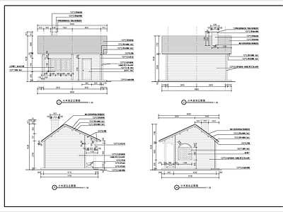 景观小木屋 施工图