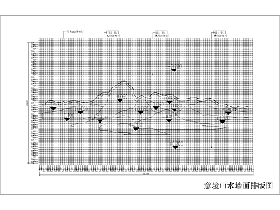 中式背景墙 施工图