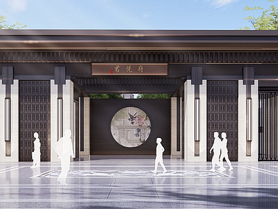 新中式大门