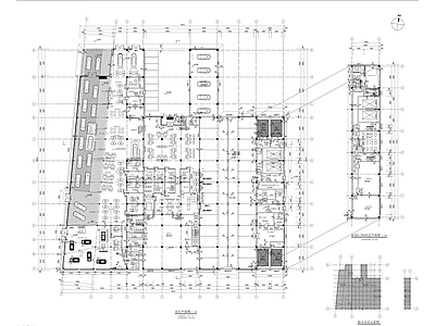 汽车4s店建筑 施工图 展销厅