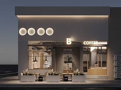现代店铺门头门面