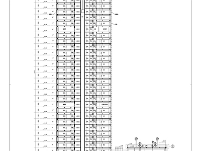 150米现代风格商业建筑 施工图