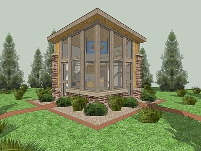 现代林中小屋