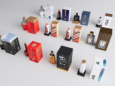 白酒 白酒瓶 白酒包装盒 茅台酒