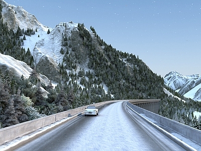 现代雪山公路