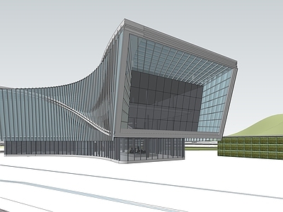 现代展览馆建筑