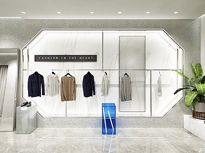 现代潮牌服装店 男装买手店 拍照打卡