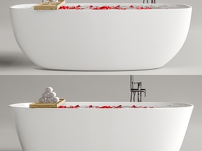 独立浴缸 浴盆 浴缸龙头 浴品摆件