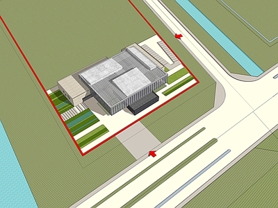 现代展览馆建筑