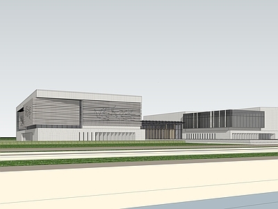 现代展览馆建筑
