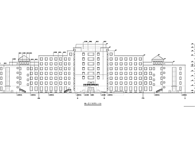 县行政中心建筑 施工图
