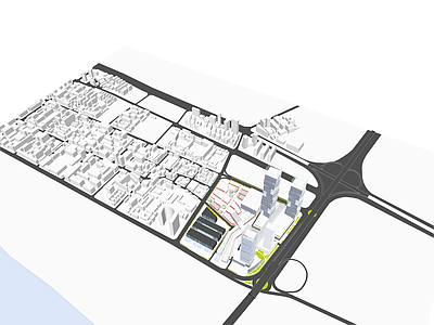 现代中心城区城市简模规划