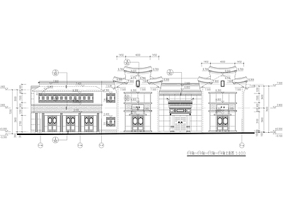 民居小镇商业街建筑 施工图