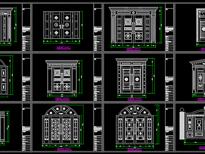 别墅铜门庭院门 图库