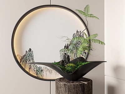 新中式绿植盆景