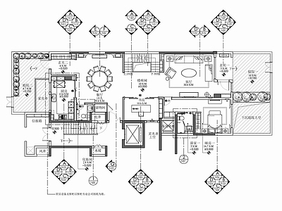 700㎡三层别墅室内 施工图