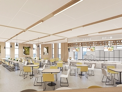 现代学生食堂 职工餐厅 学生餐厅