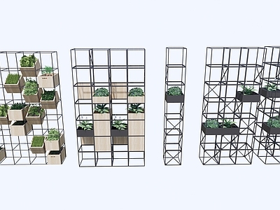 现代花架 装饰架子 盆栽 绿化