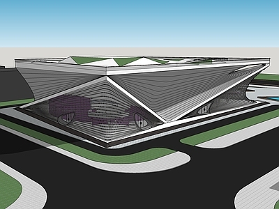 现代展览馆建筑