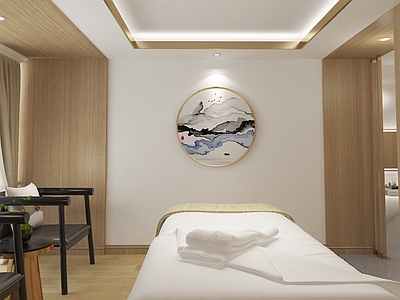 新中式美容SPA店包间