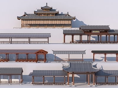 中式仿古长廊