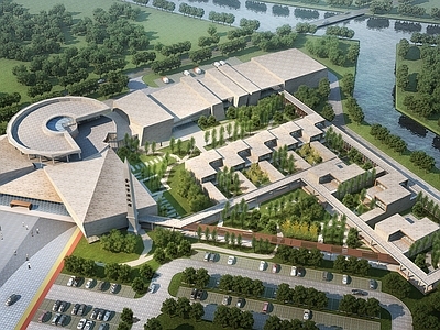 金坛市殡仪馆建筑群效果图概念方案 施工图