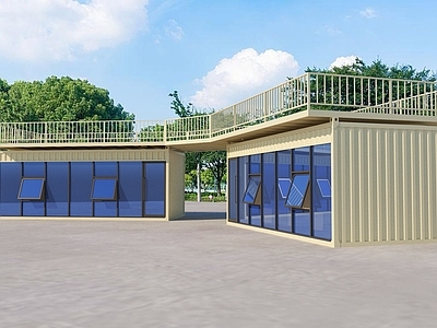 现代集装箱建筑 商铺