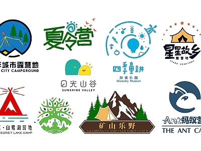 现代指示牌 营地LOGO 露营地标识牌 普通指示牌