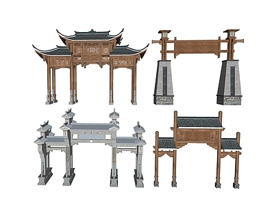 中式古建牌坊