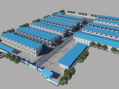 现代生活区临设 工地临设 临建 工地生活区 活动板房