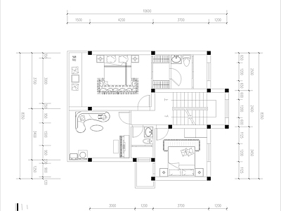 现代简约自建别墅 施工图