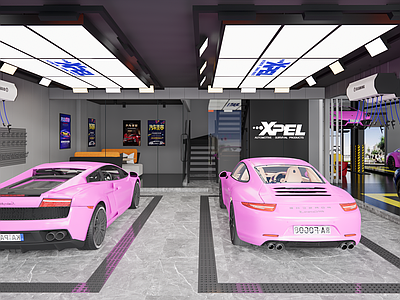 现代汽车4S店 汽车美容店
