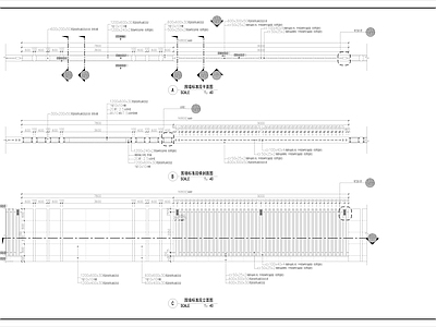 现代简约镂空铁艺围墙 施工图 墙面通用节点