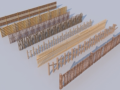 现代木质篱笆墙 围栏
