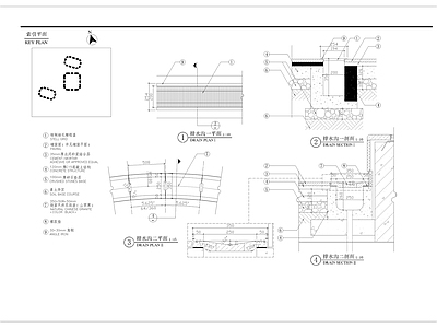 环形排水沟细部详图 施工图