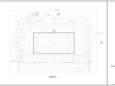 新中式镂空铁艺景墙入口景墙 施工图