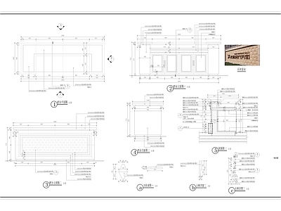 现代简约吧台节点 施工图 家具节点详图