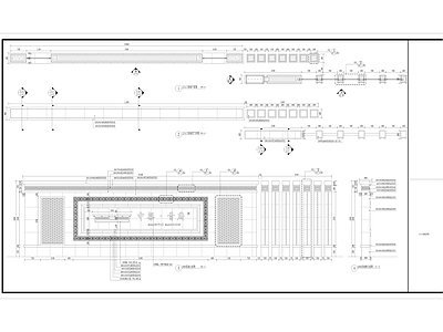 新中式入口景墙 施工图