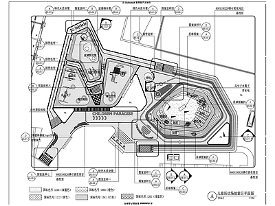 儿童活动场地 施工图 游乐园