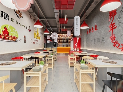 工业风火锅店