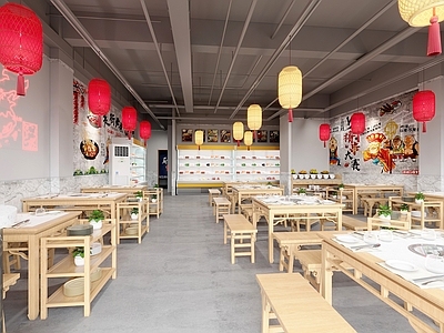 工业风火锅店
