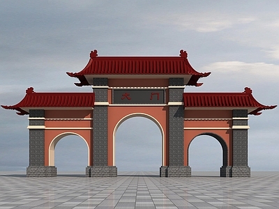 中式入口大门