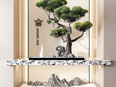 新中式绿植盆景