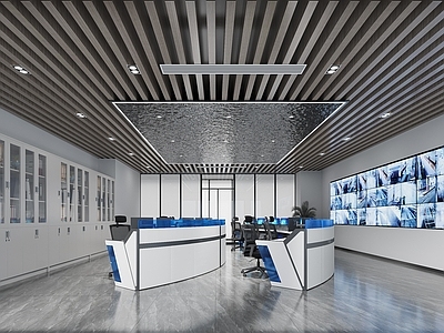 现代监控室 指挥中心