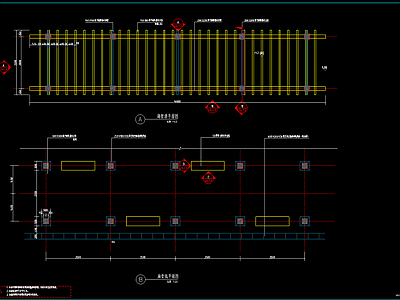 廊架详图 施工图