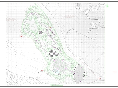 公园绿化配置平面图
