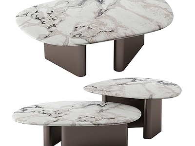 CALLISTOPorada现代茶几 子母形 品牌 大理石茶几