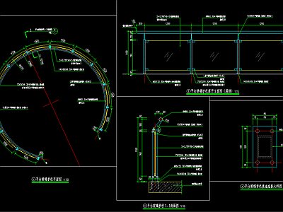 玻璃栏杆 施工图
